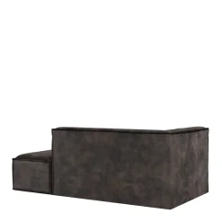 The Jagger Chaise Longue Right, velvet, grimaldi grey