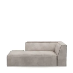 The Jagger Chaise Longue Left, english rib, almond