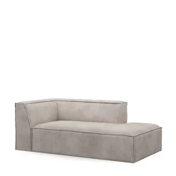 The Jagger Chaise Longue Right, english rib, almond