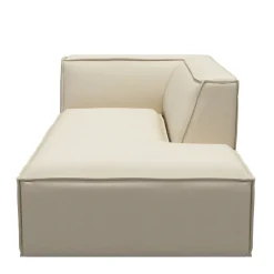 The Jagger Chaise Longue Right, oxford weave, flanders flax