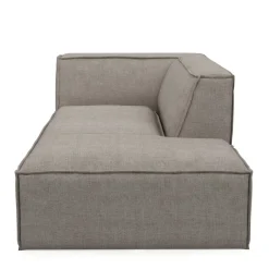The Jagger Chaise Longue Right, washed cotton, stone