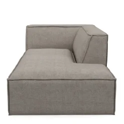The Jagger Chaise Longue Right, washed cotton, stone