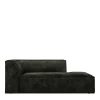 The Jagger Chaise Longue Right, velvet, ivy