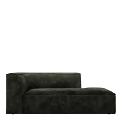 The Jagger Chaise Longue Right, velvet, ivy