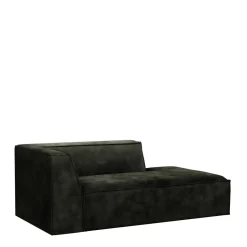 The Jagger Chaise Longue Right, velvet, ivy