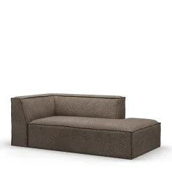 The Jagger Chaise Longue Right, bouclé, hedgehog