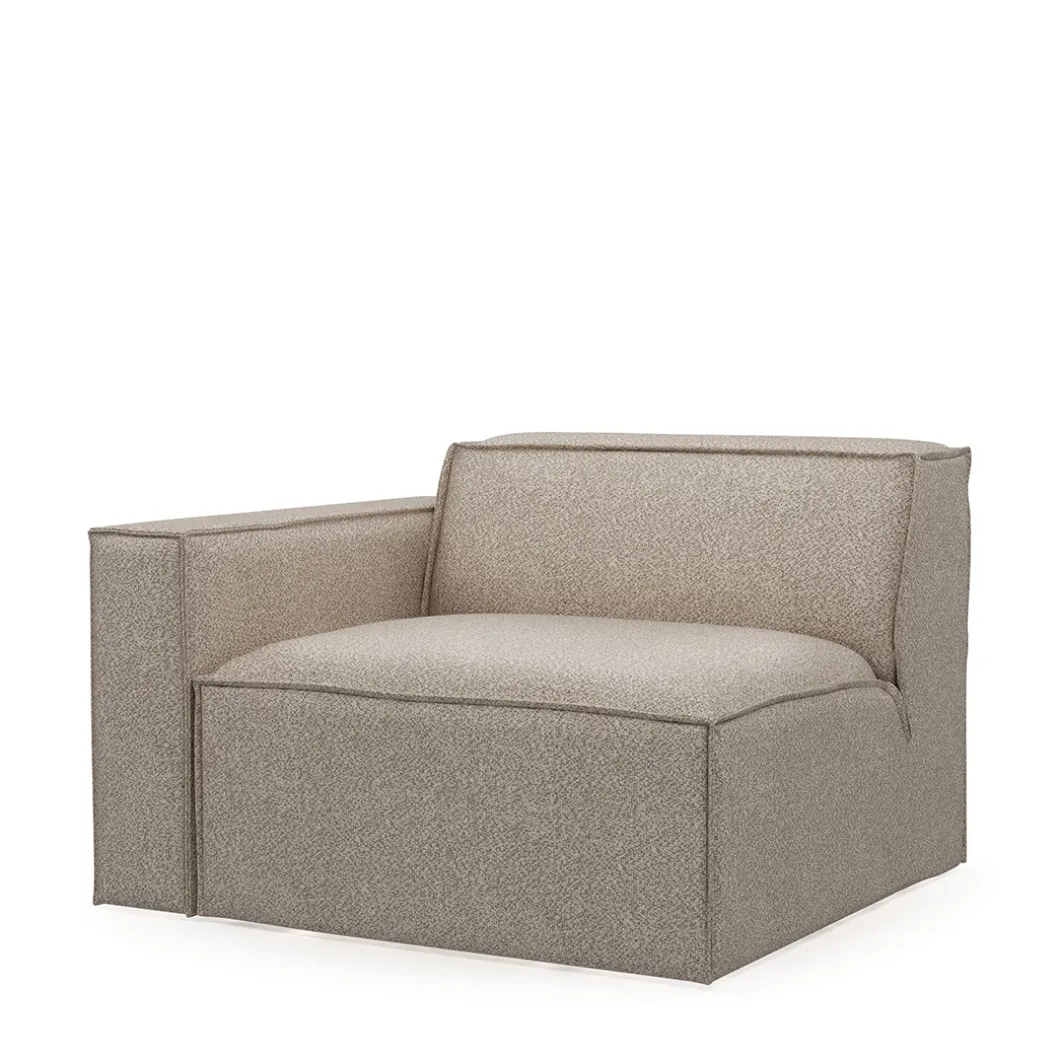 The Jagger Corner Left, bouclé, desert