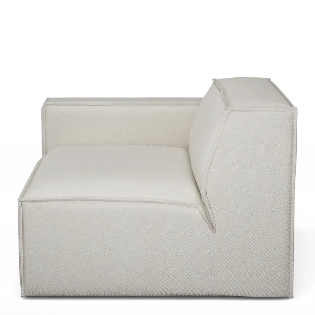 The Jagger Corner Left, oxford weave, alaskan white