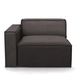 The Jagger Corner Left, scottish suede, noir