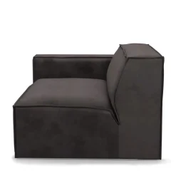 The Jagger Corner Left, scottish suede, noir