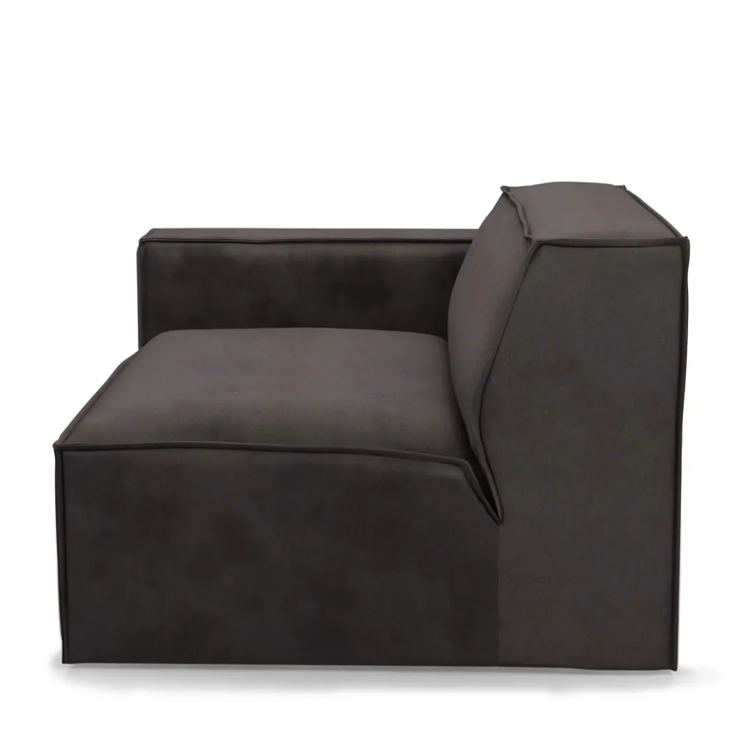 The Jagger Corner Left, scottish suede, noir