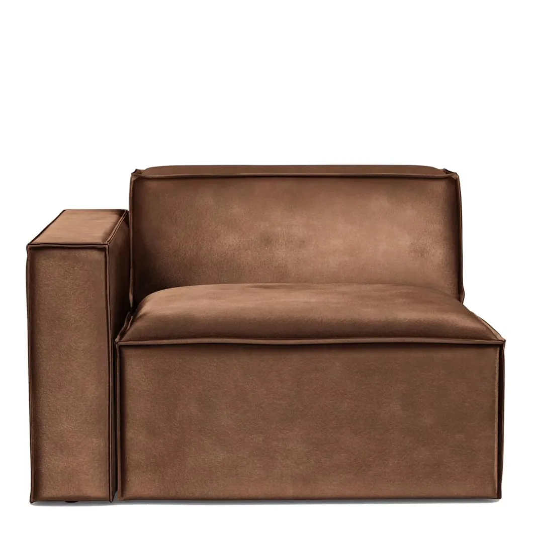 The Jagger Corner Left, velvet, chocolate