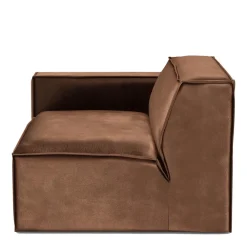 The Jagger Corner Left, velvet, chocolate