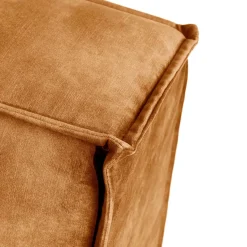 The Jagger Corner Left, velvet, chocolate