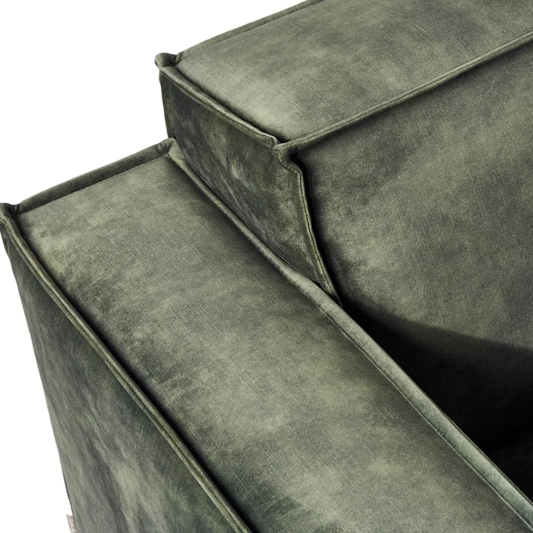 The Jagger Corner Left, velvet, ivy