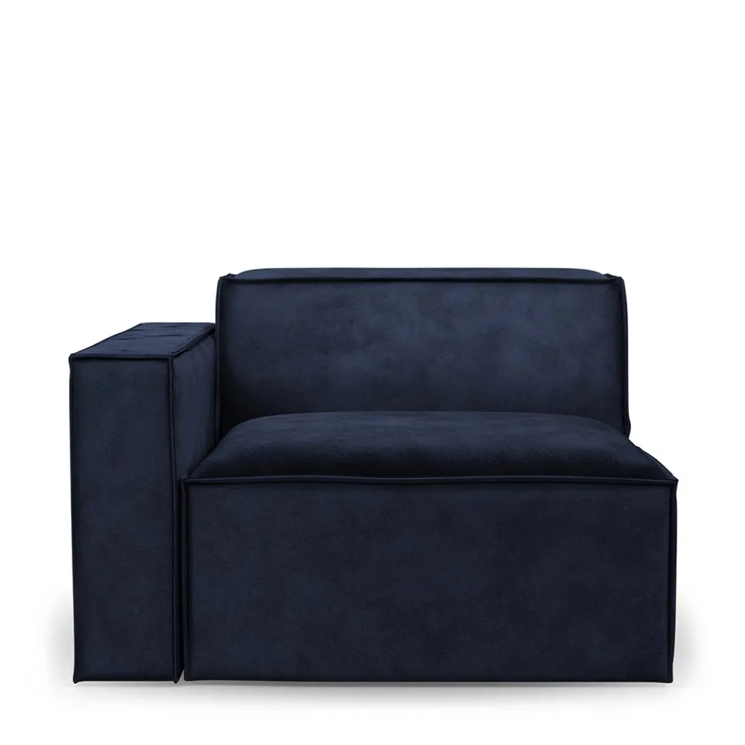 The Jagger Corner Left, velvet, estate blue