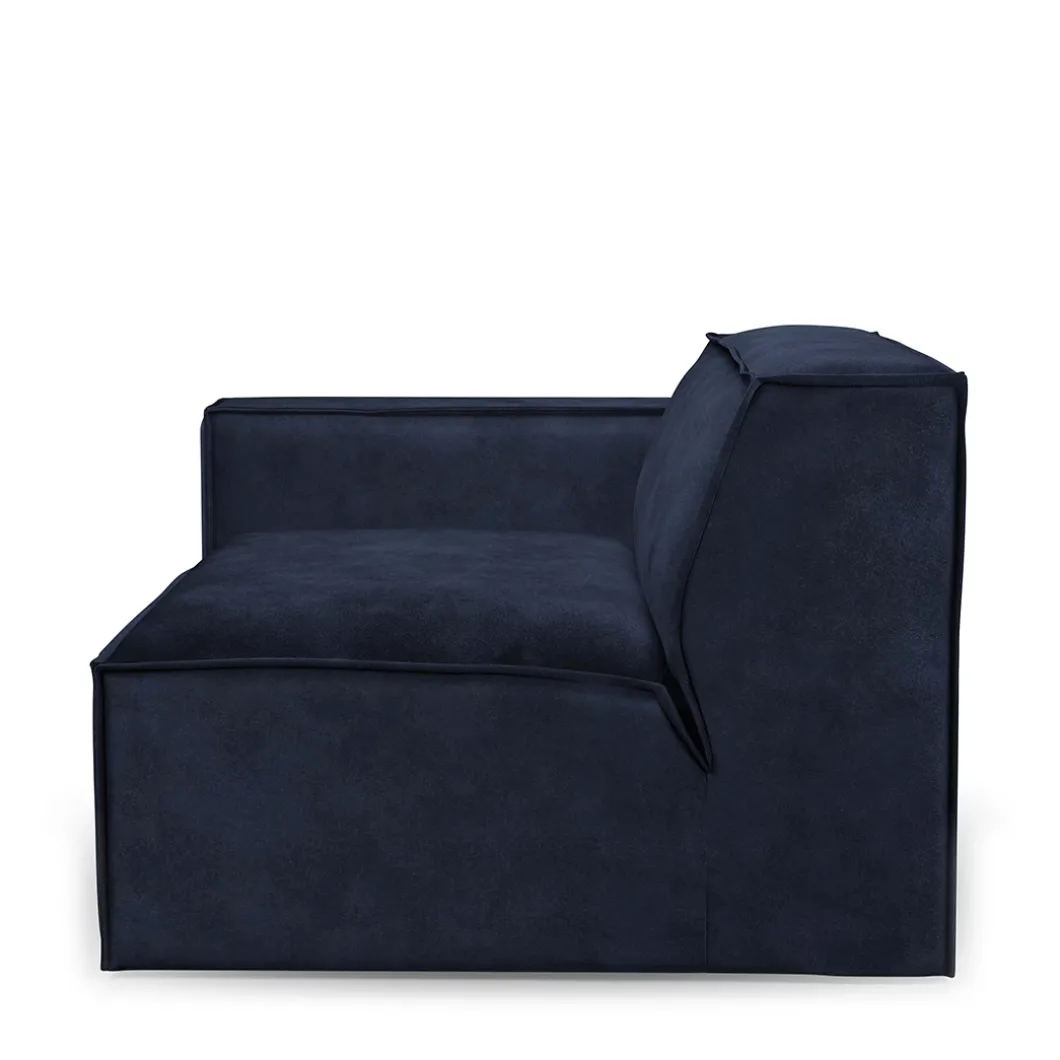 The Jagger Corner Left, velvet, estate blue