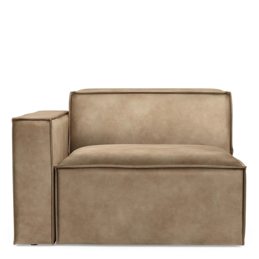 The Jagger Corner Left, velvet, golden beige