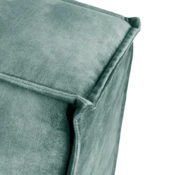 The Jagger Corner Left, velvet, mineral blue