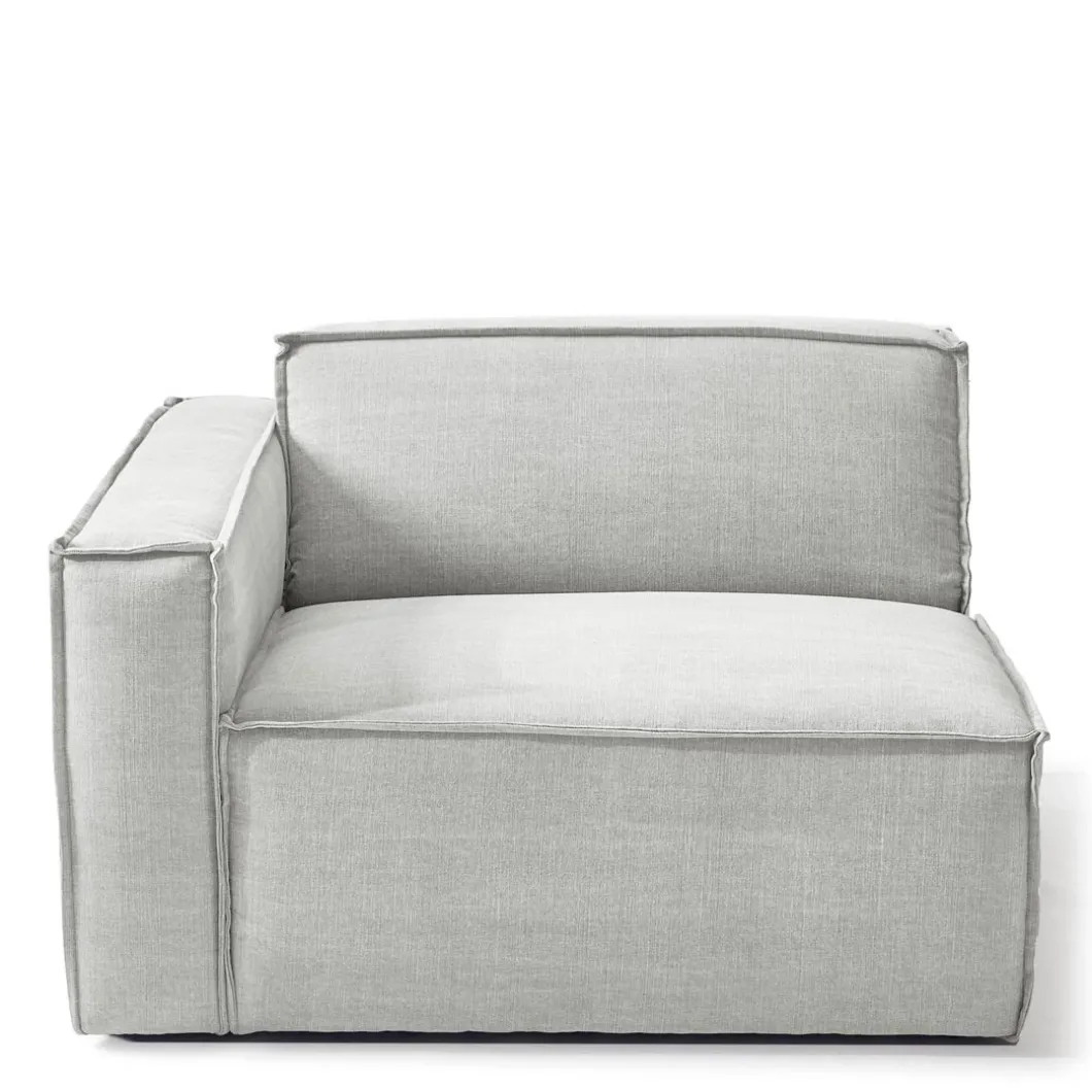 The Jagger Corner Left, washed cotton, ash grey