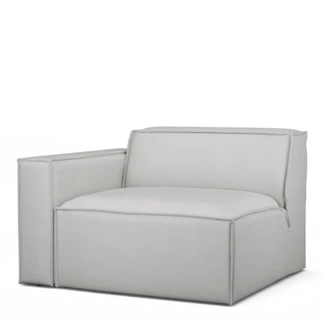 The Jagger Corner Left, washed cotton, ash grey