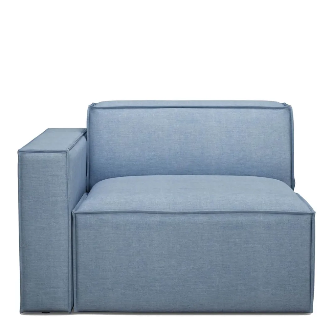 The Jagger Corner Left, washed cotton, ice blue