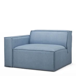 The Jagger Corner Left, washed cotton, ice blue