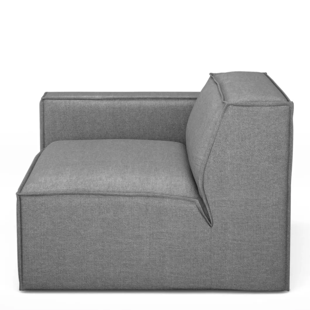 The Jagger Corner Left, washed cotton, grey