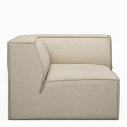 The Jagger Corner, oxford weave, flanders flax