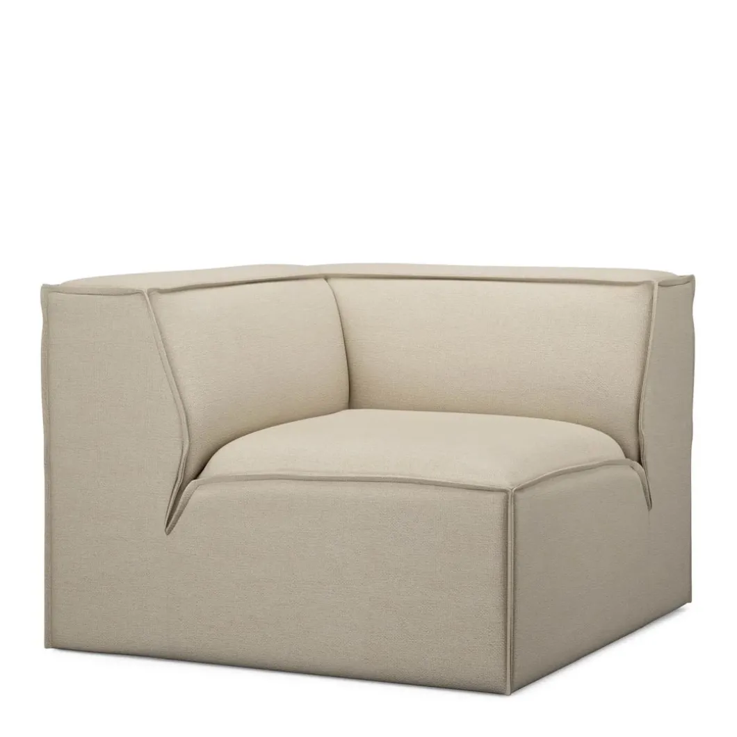 The Jagger Corner, oxford weave, flanders flax