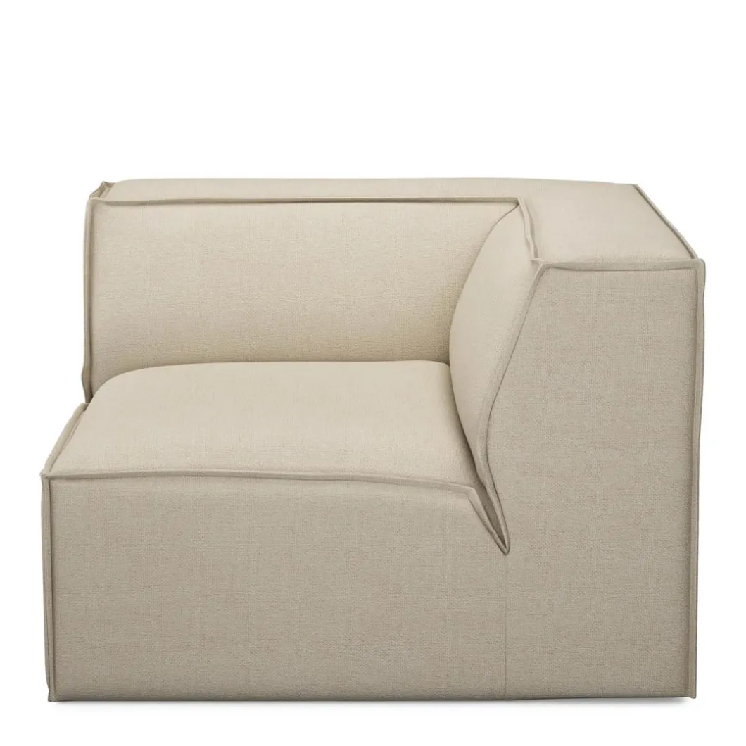 The Jagger Corner, oxford weave, flanders flax