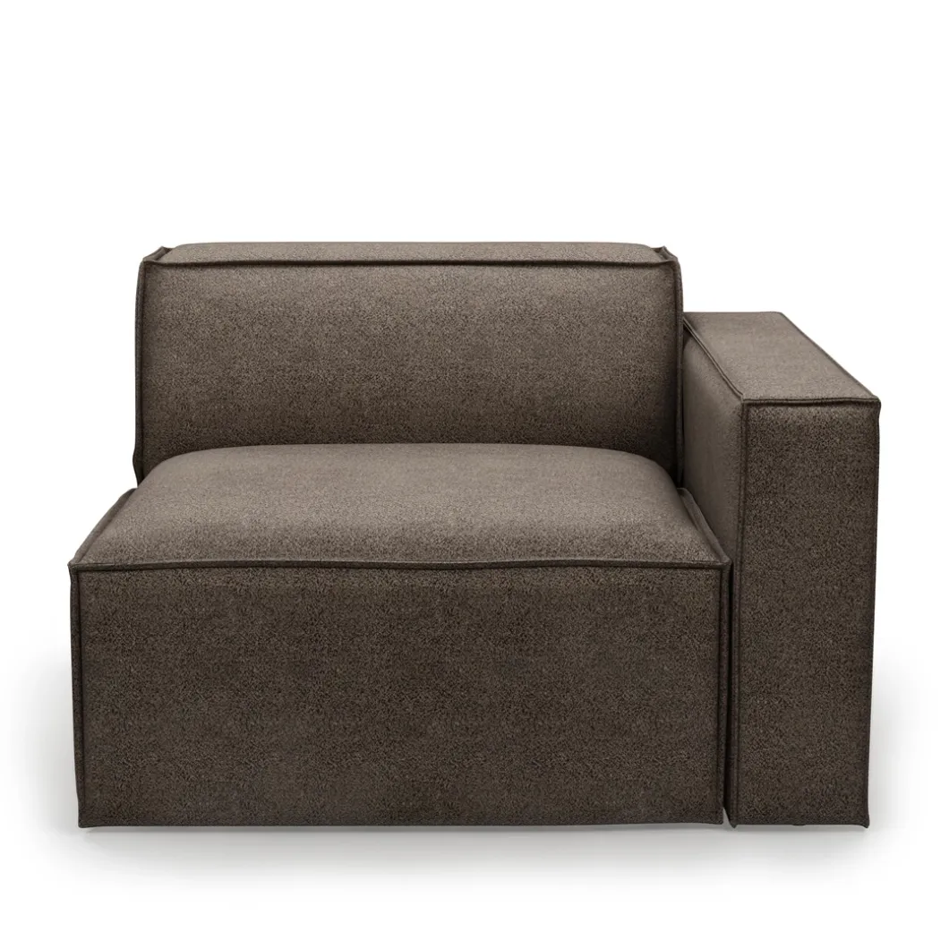 The Jagger Corner Right, bouclé, hedgehog