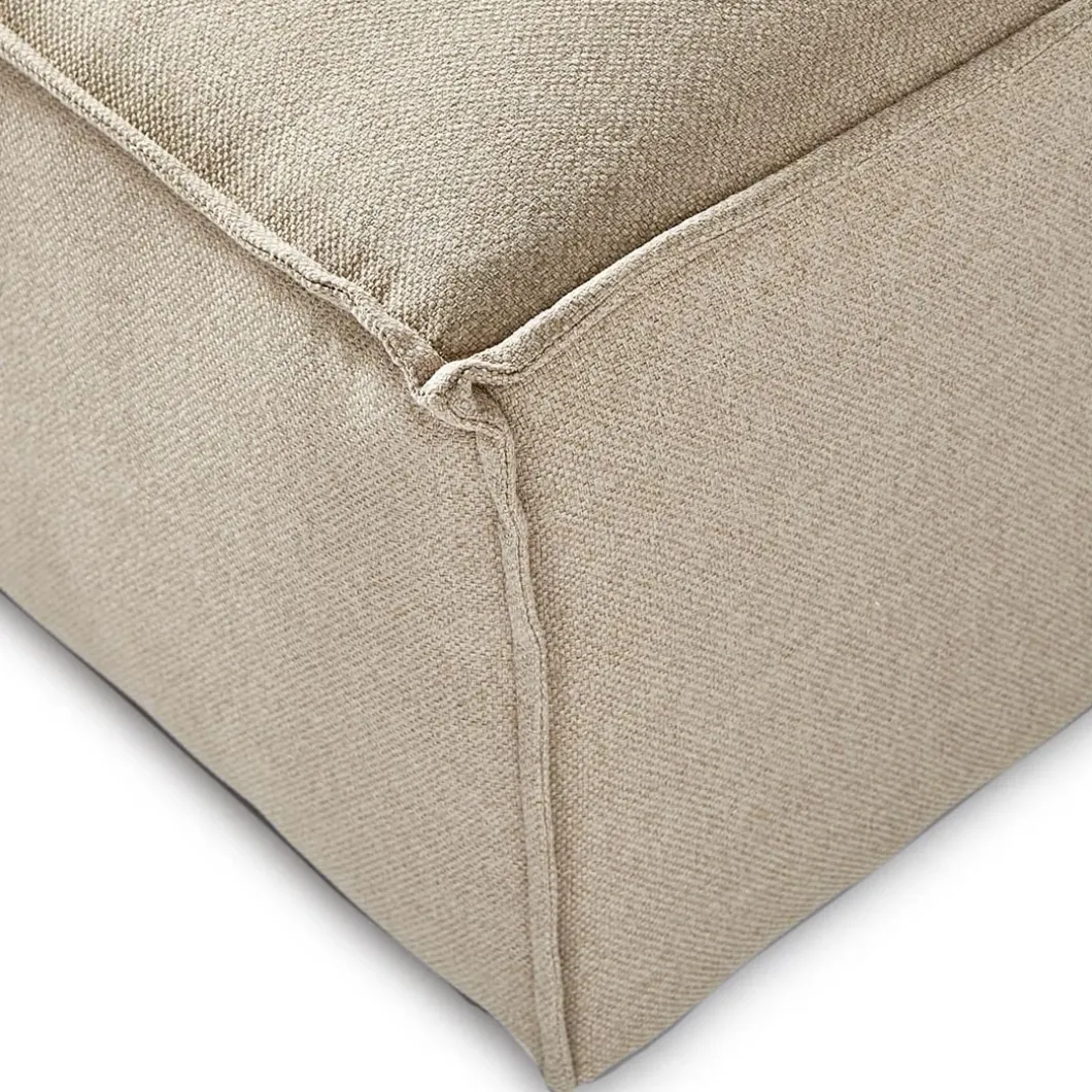 The Jagger Corner Right, oxford weave, flanders flax