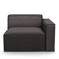 The Jagger Corner Right, scottish suede, noir