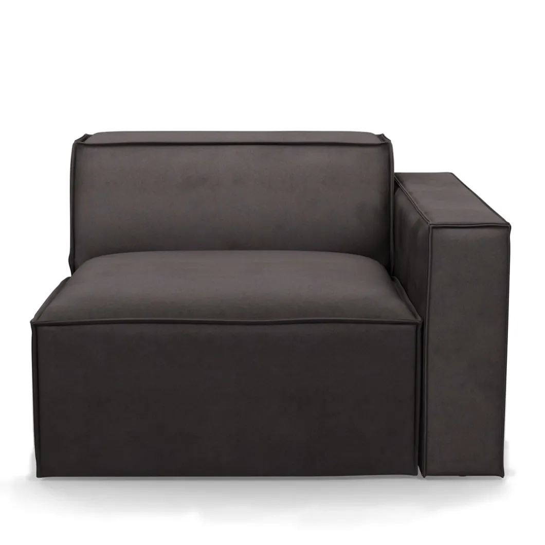 The Jagger Corner Right, scottish suede, noir