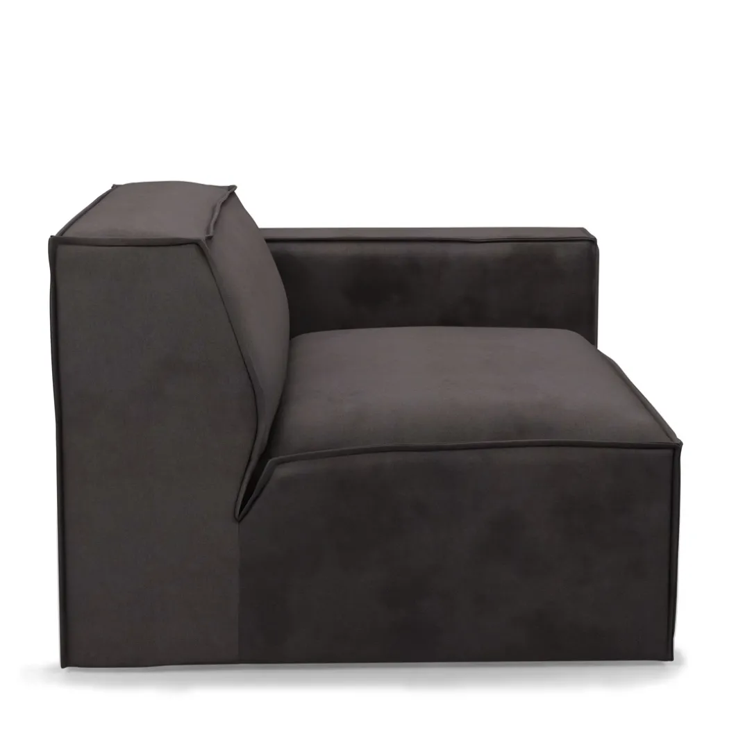 The Jagger Corner Right, scottish suede, noir