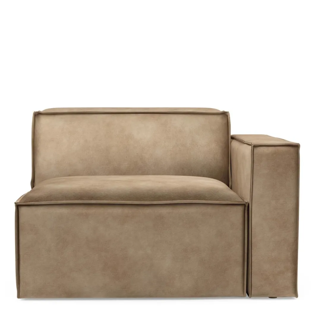 The Jagger Corner Right, velvet, golden beige