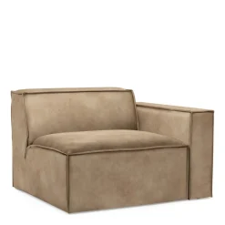 The Jagger Corner Right, velvet, golden beige