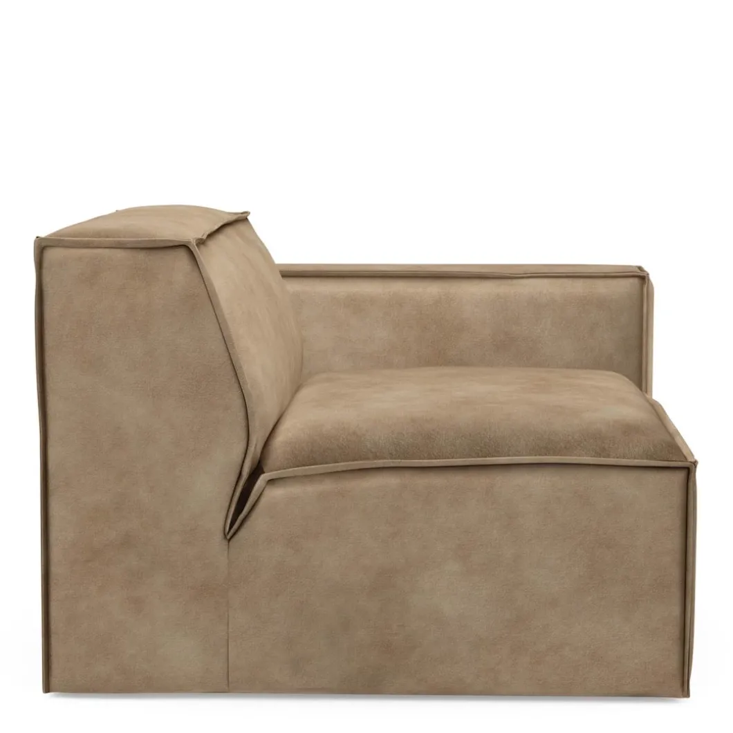 The Jagger Corner Right, velvet, golden beige