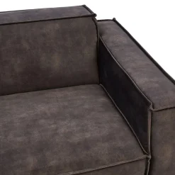 The Jagger Corner Right, velvet, grimaldi grey