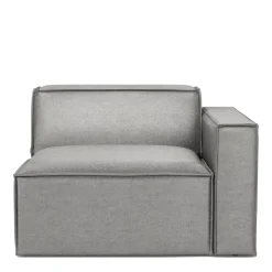 The Jagger Corner Right, velvet, platinum