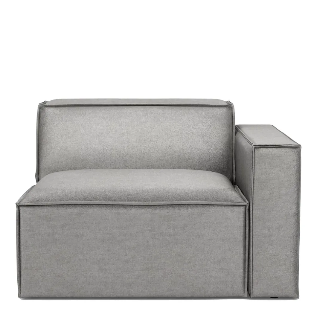 The Jagger Corner Right, velvet, platinum