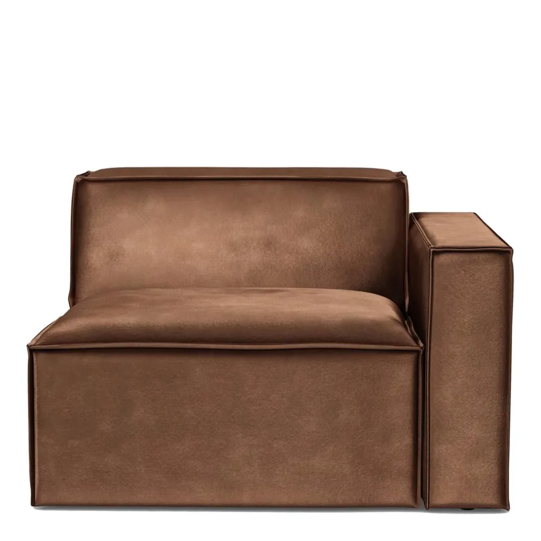 The Jagger Corner Right, velvet, chocolate