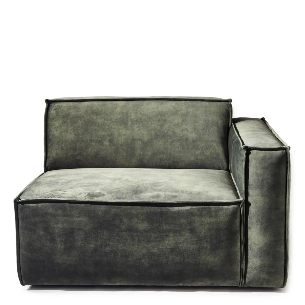 The Jagger Corner Right, velvet, ivy