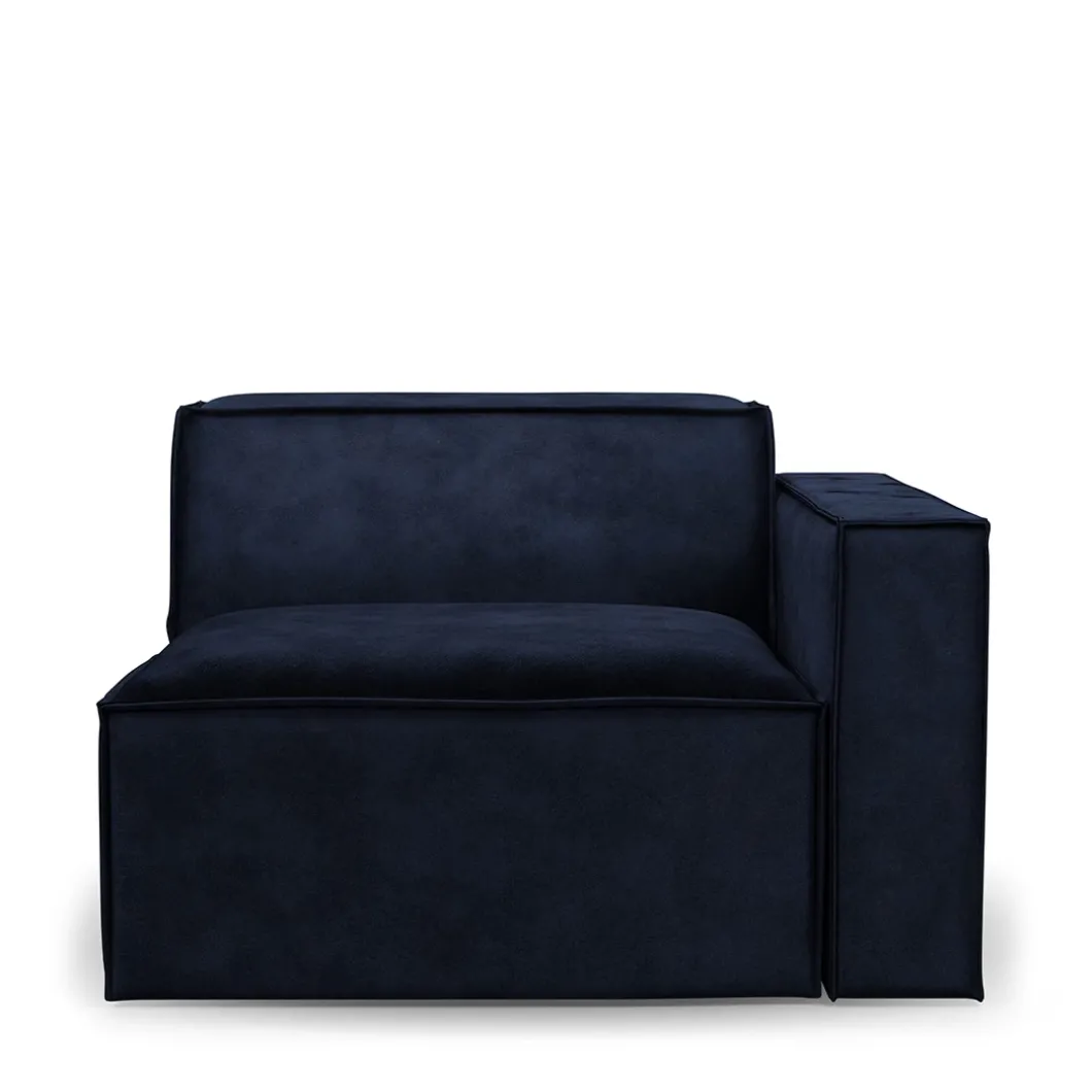 The Jagger Corner Right, velvet, estate blue