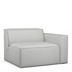 The Jagger Corner Right, washed cotton, ash grey