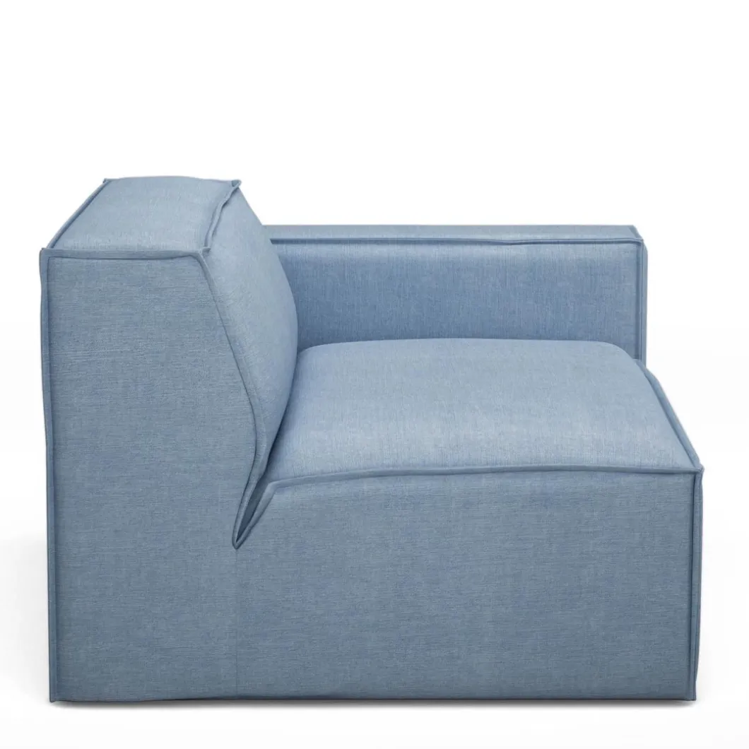 The Jagger Corner Right, washed cotton, ice blue