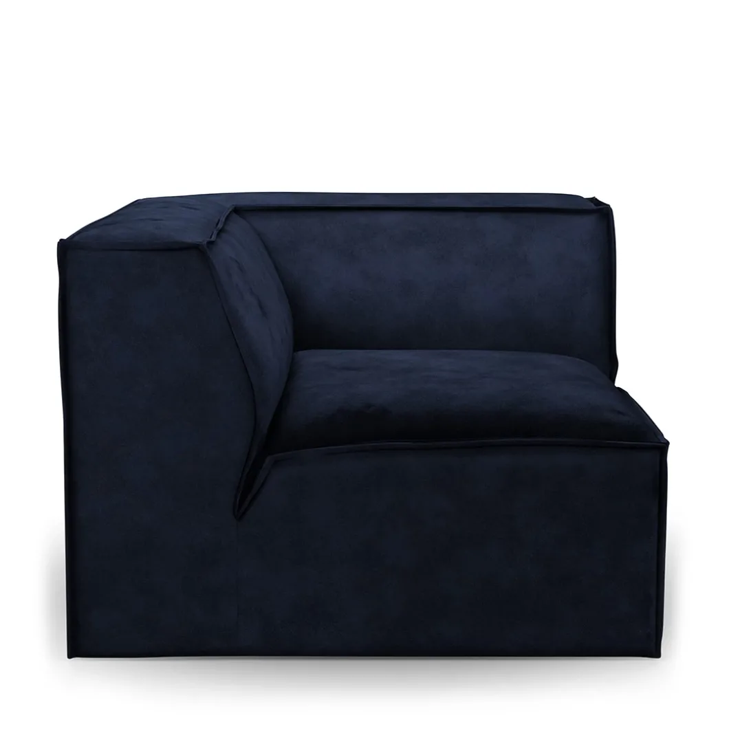 The Jagger Corner, velvet, estate blue