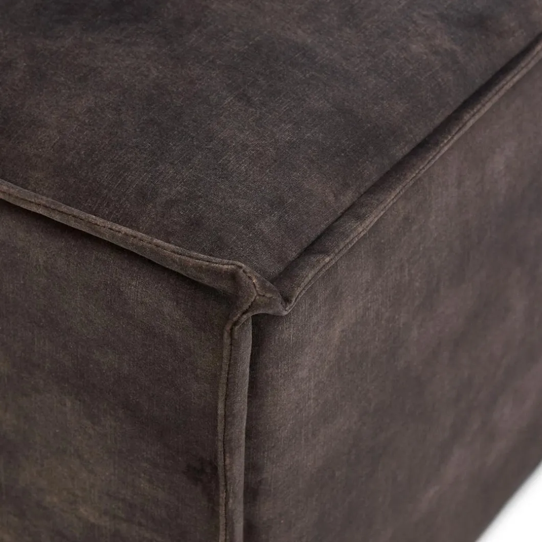 The Jagger Corner, velvet, grimaldi grey