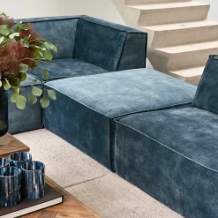 The Jagger Corner, velvet, petrol